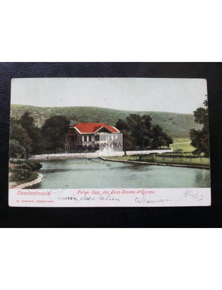 İSTANBUL KAĞITHANE SABADAD KASRI OSMANLI KARTPOSTAL 1907