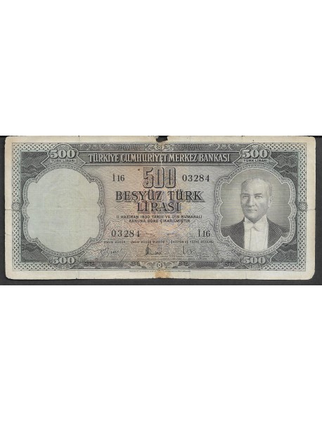 5.EMİSYON 2.TERTİP 500 TÜRK LİRASI