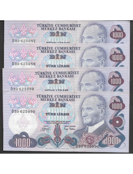 6.EMİSYON 2.TERTİP 1000 TÜRK LİRASI SERİ TAKİPLİ 4 ADET