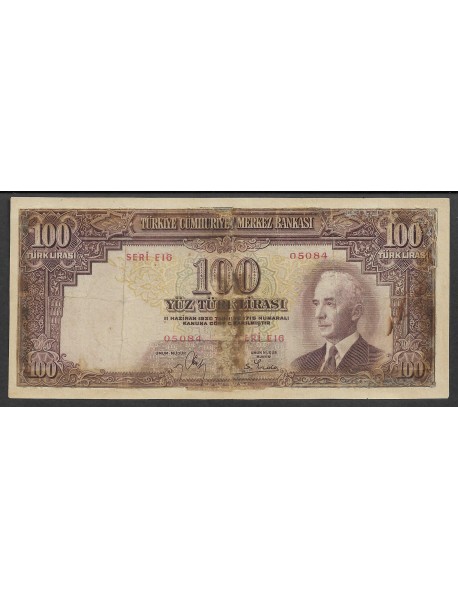 2.EMİSYON 100 TÜRK LİRASI (BATAN GEMİ 100 LİRA)