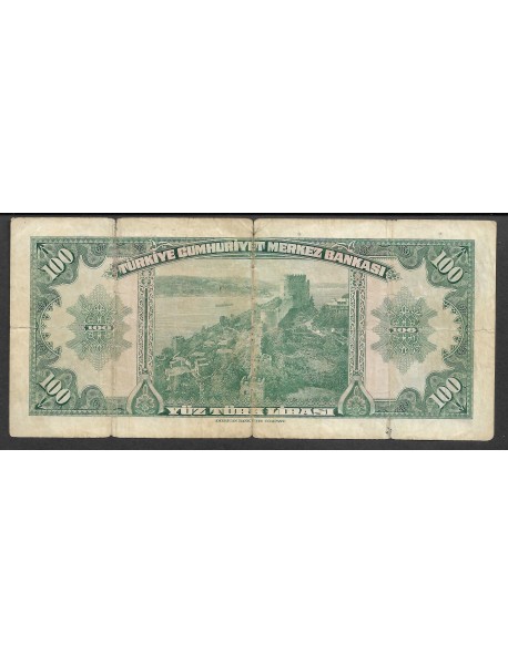 4.EMİSYON 100 TÜRK LİRASI (HİSAR 100 LİRA)