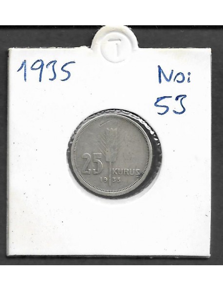 GÜMÜŞ 25 KURUŞ / 1935
