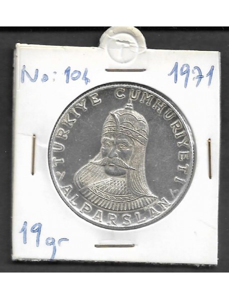 GÜMÜŞ ALPARSLAN HATIRA PARA / 1971