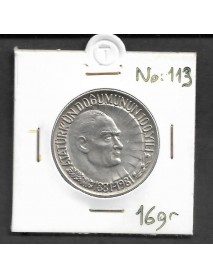 GÜMÜŞ ATATÜRK'ün DOĞUMUNUN 100.YILI HATIRA PARA / 1981