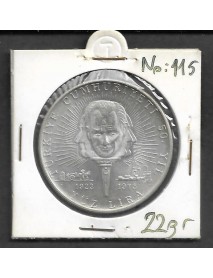 GÜMÜŞ TÜRKİYE CUMHURİYETİ'NİN 50.YILI HATIRA PARA / 1973
