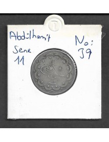 SULTAN ABDÜLHAMİD GÜMÜŞ 5 KURUŞ / 1293