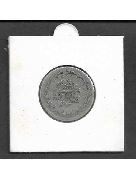 SULTAN ABDÜLHAMİD GÜMÜŞ 5 KURUŞ / 1293