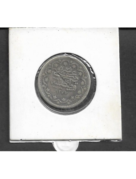 SULTAN ABDÜLAZİZ GÜMÜŞ 5 KURUŞ / 1277