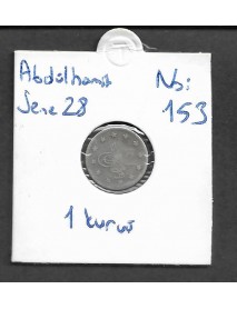 SULTAN ABDÜLHAMİD GÜMÜŞ 1 KURUŞ / 1293