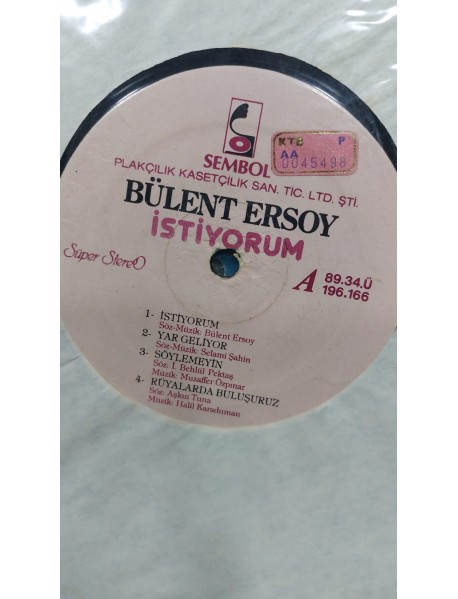 BÜLENT ERSOY İSTİYORUM (KAPAKSIZ)