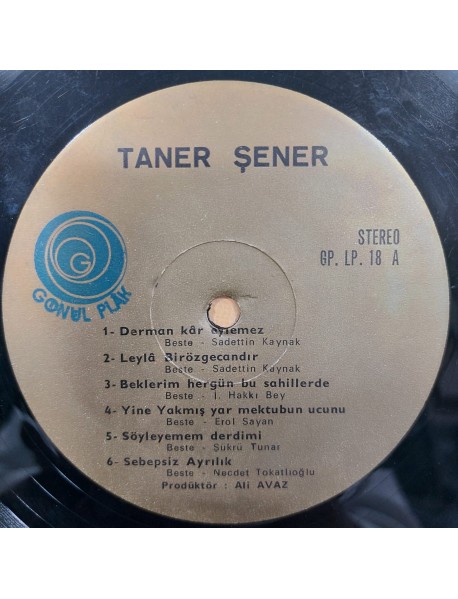 TANER ŞENER YİNE YAKMIŞ YAR MEKTUBUN UCUNU (KAPAKSIZ)